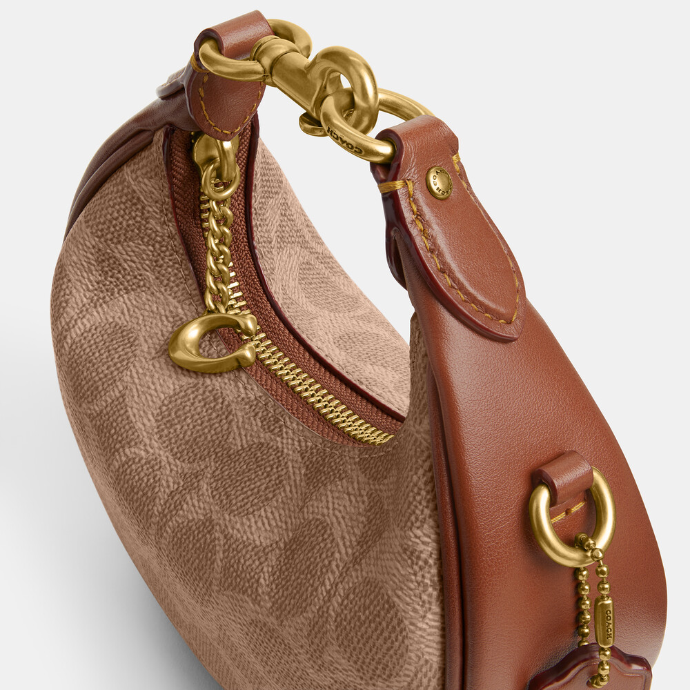 Coach Jonie Bag In Signature Canvas 15 - Light/Pastel Brown
