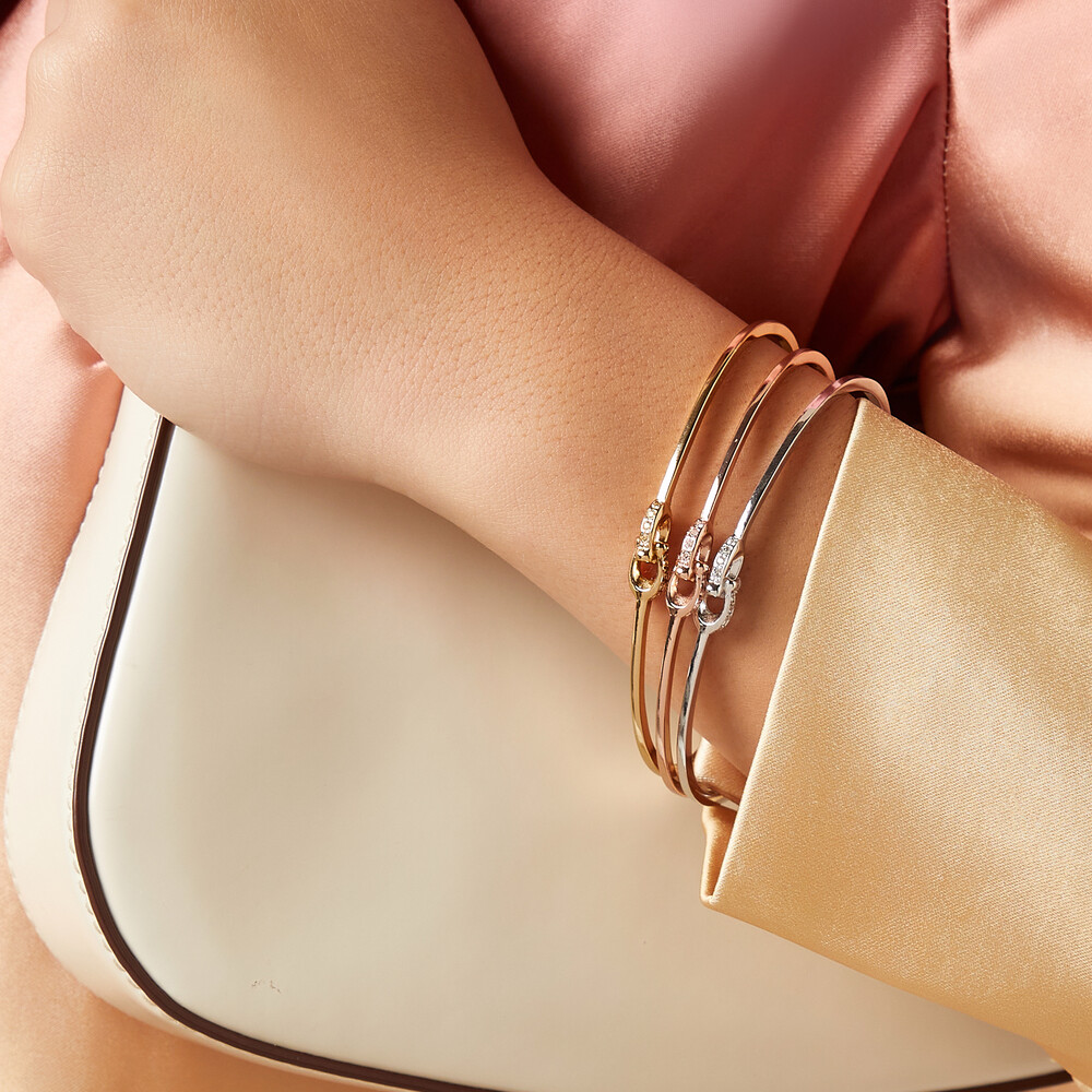 Coach Interlocking Signature C Tritone Bangle Set - Multi Colour