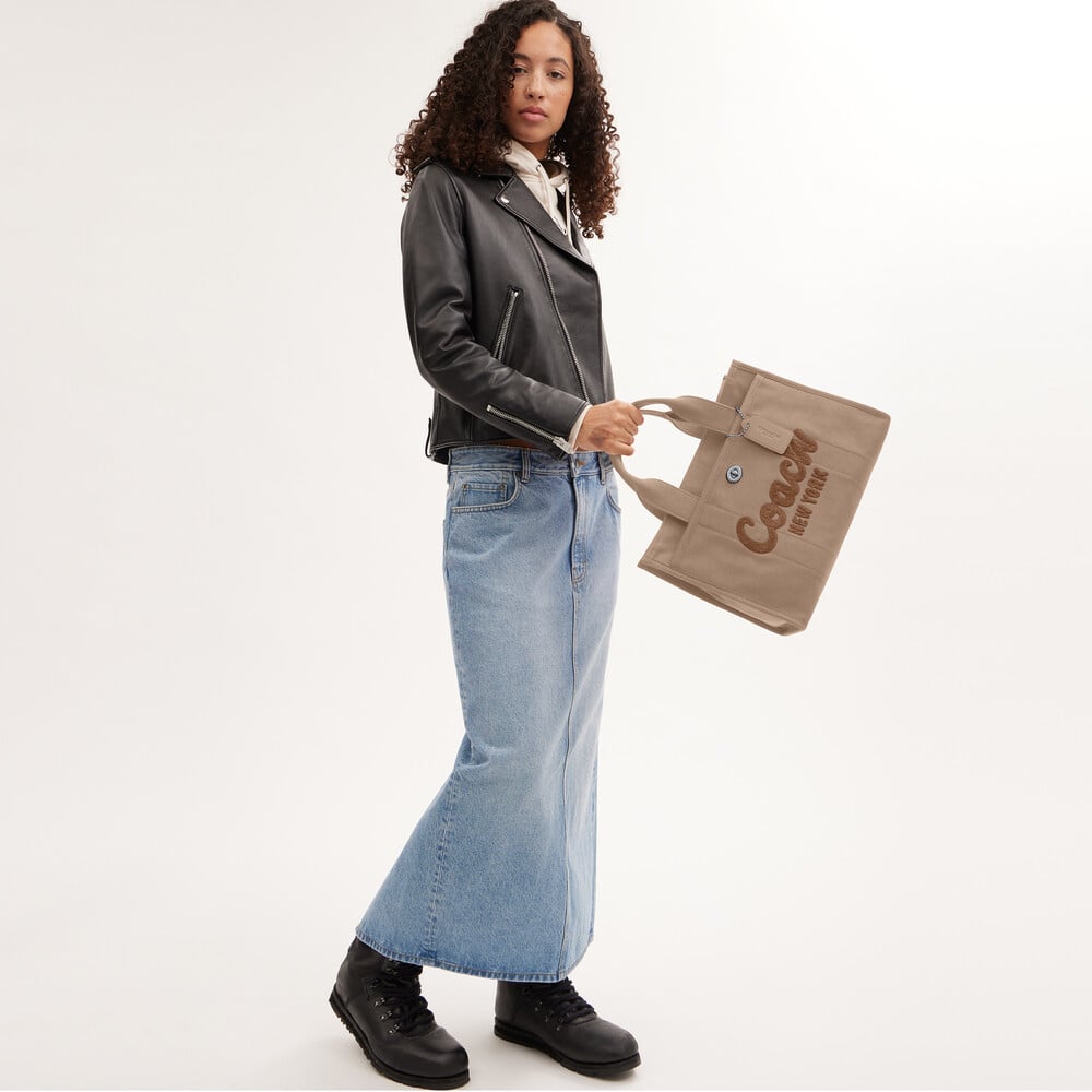 Coach Cargo Tote Bag 34 - BEIGE