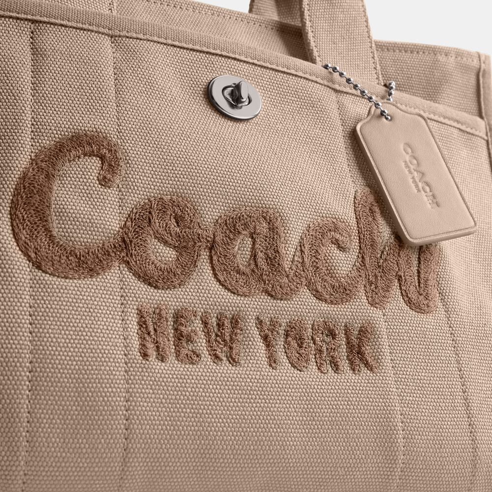 Coach Cargo Tote Bag 34 - BEIGE