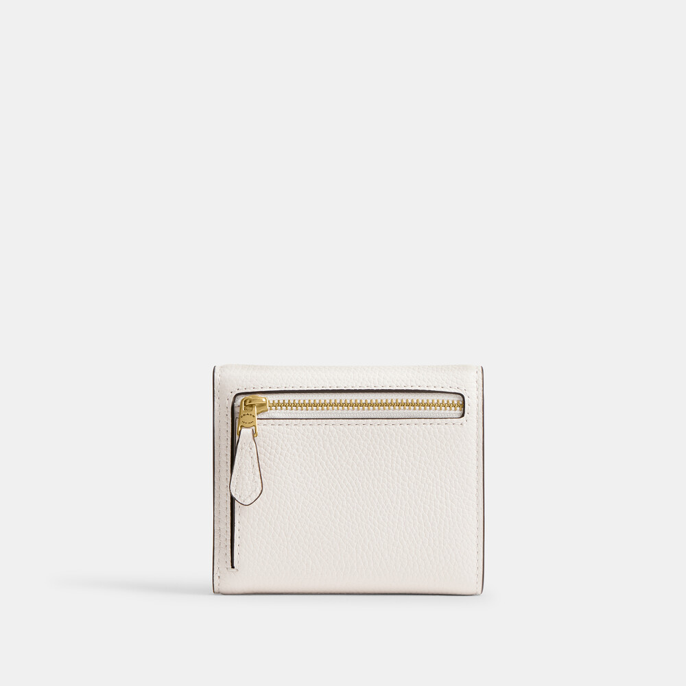 Coach Mila Small Flap Wallet - WHITE