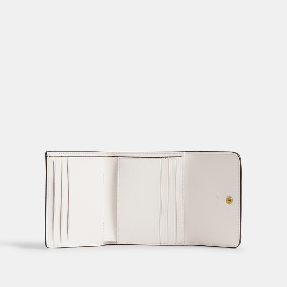 Coach Mila Small Flap Wallet - WHITE