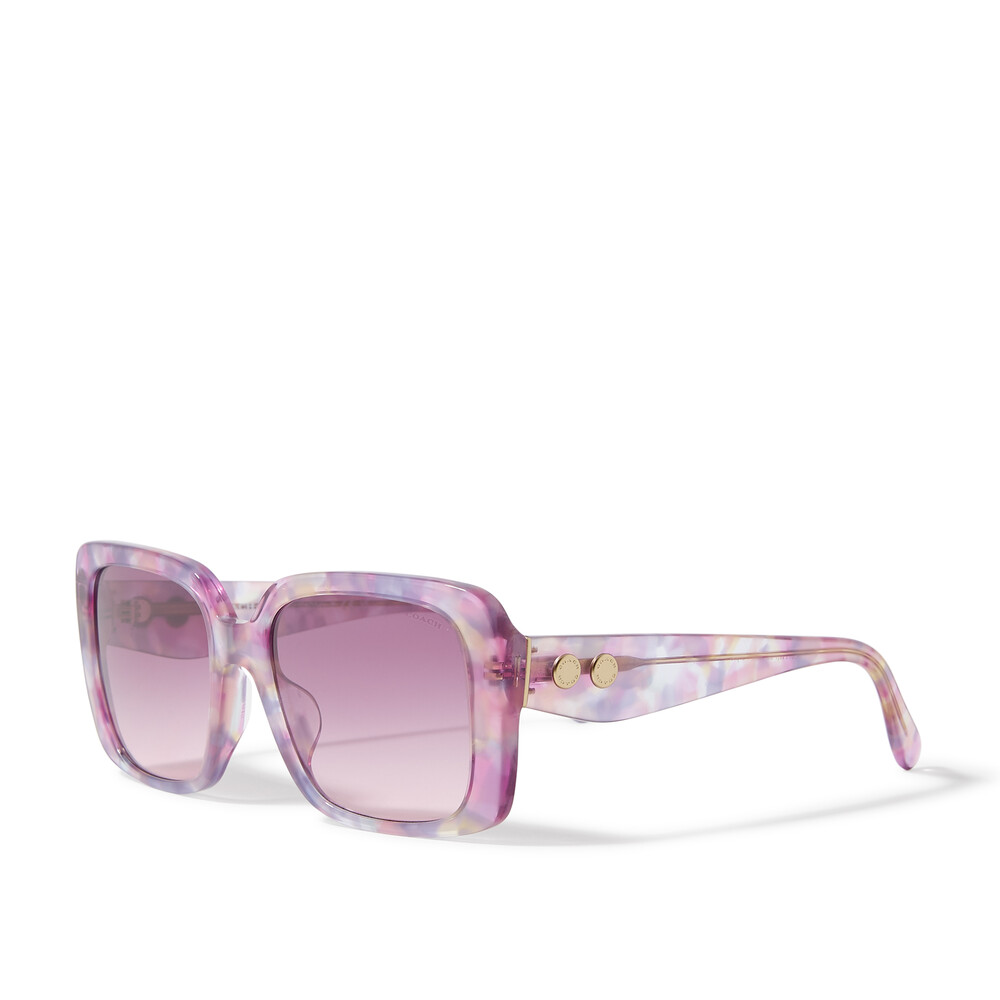 Coach Square Acetate Sunglasses - Purple