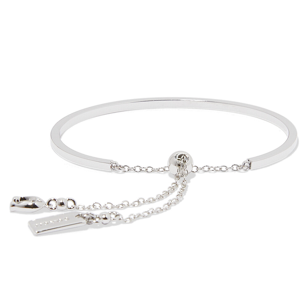 Coach Silver Plated Slider Bangle - Sillver