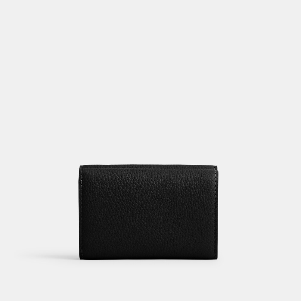 Coach Essential Mini Trifold Wallet - Black