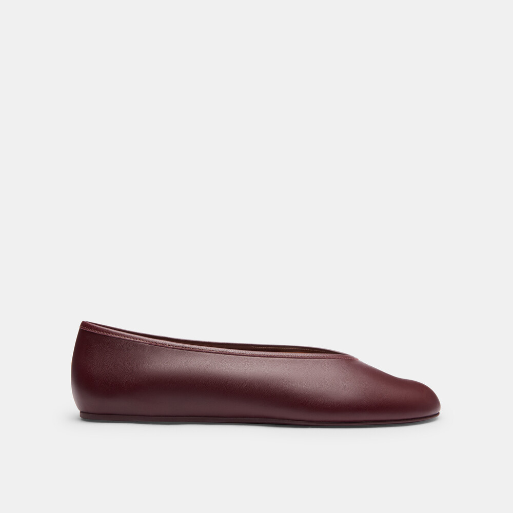 Coach Houston Ballet Flat - BURGUNDY