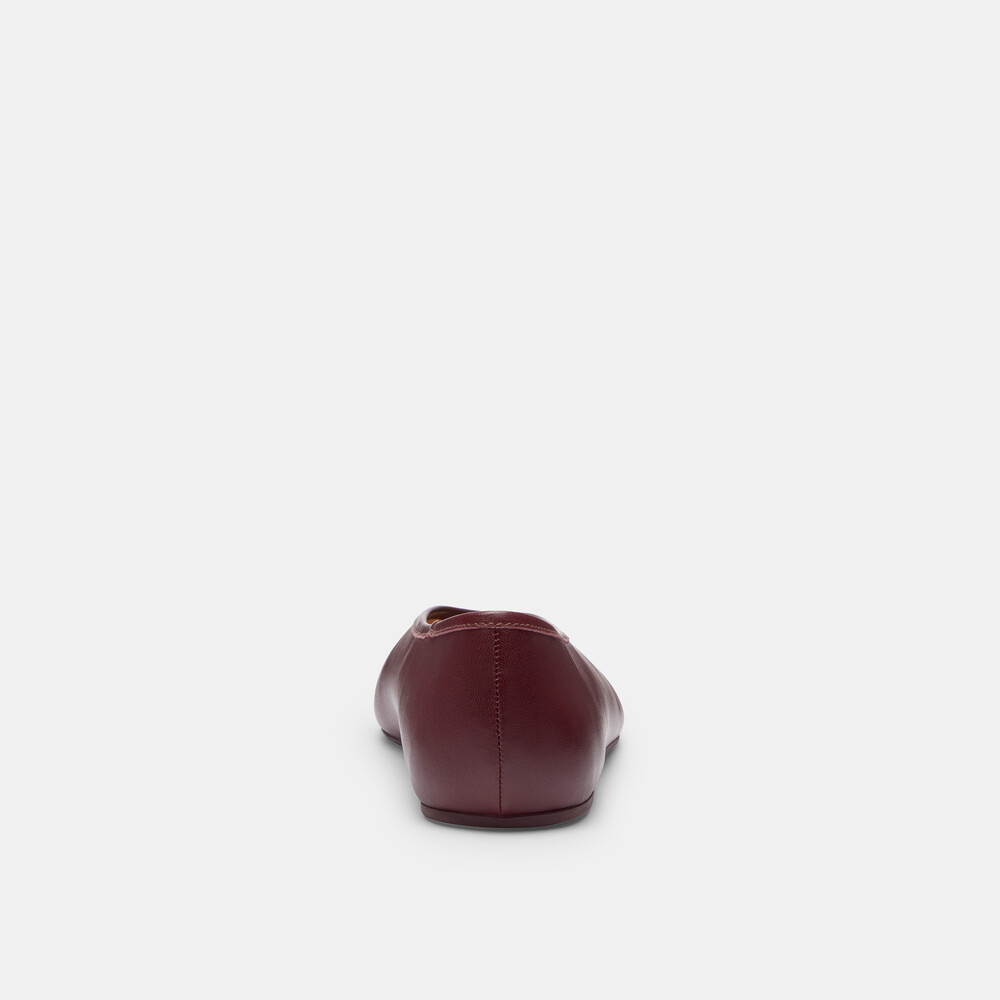 Coach Houston Ballet Flat - BURGUNDY