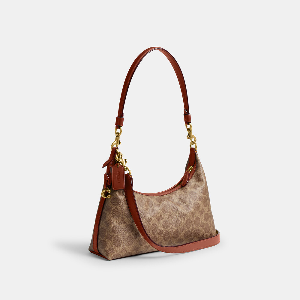 Coach Juliet Shoulder Bag 25 In Signature Canvas - Light/Pastel Brown