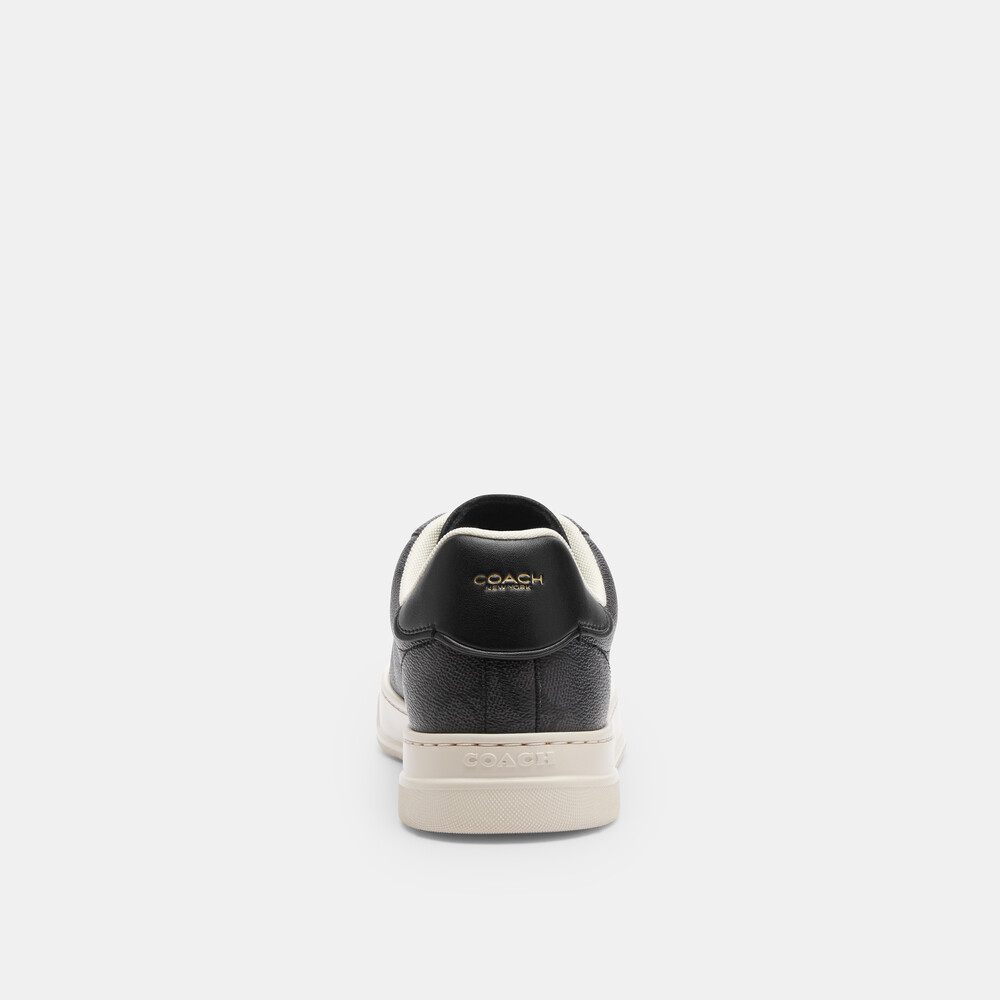 Coach High Line Sneaker In Signature Canvas - Black