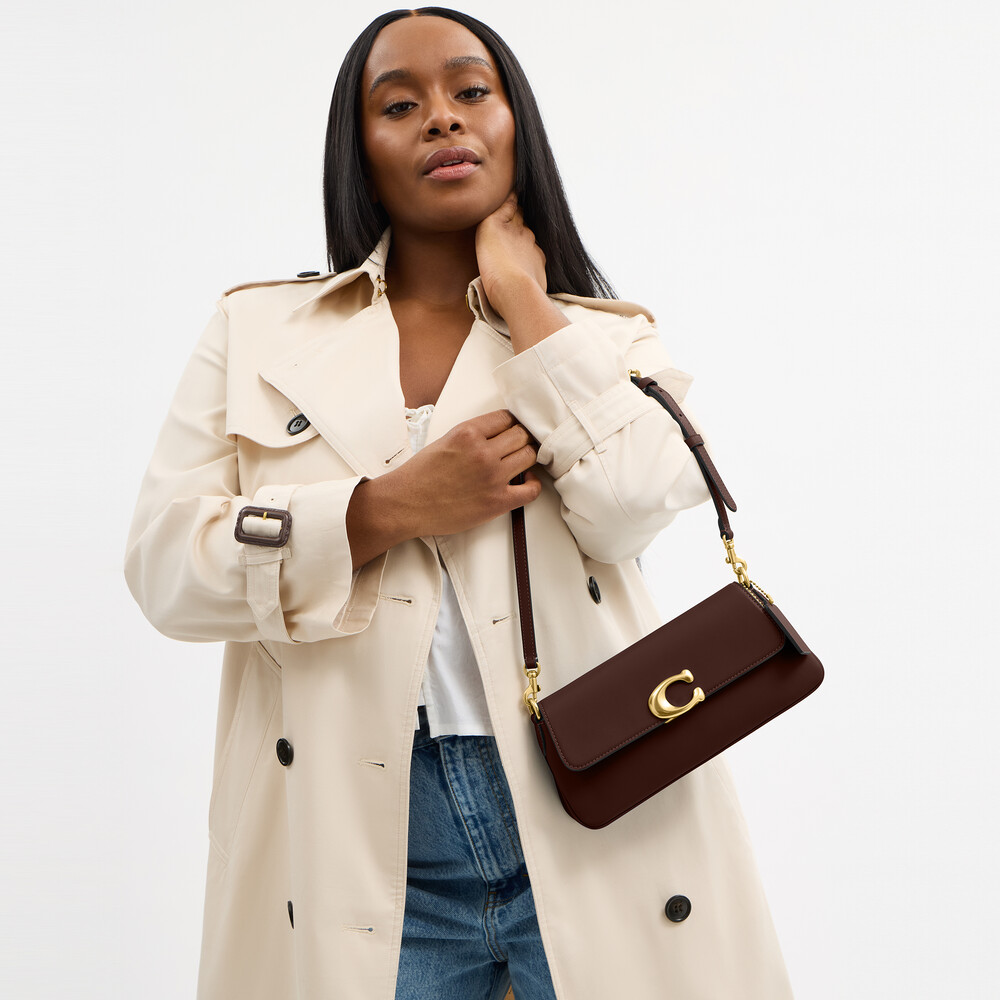 Coach Jet Shoulder Bag - DARK BROWN