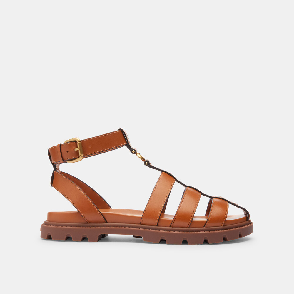 Coach Sculpted C Fisherman Sandal - Brown