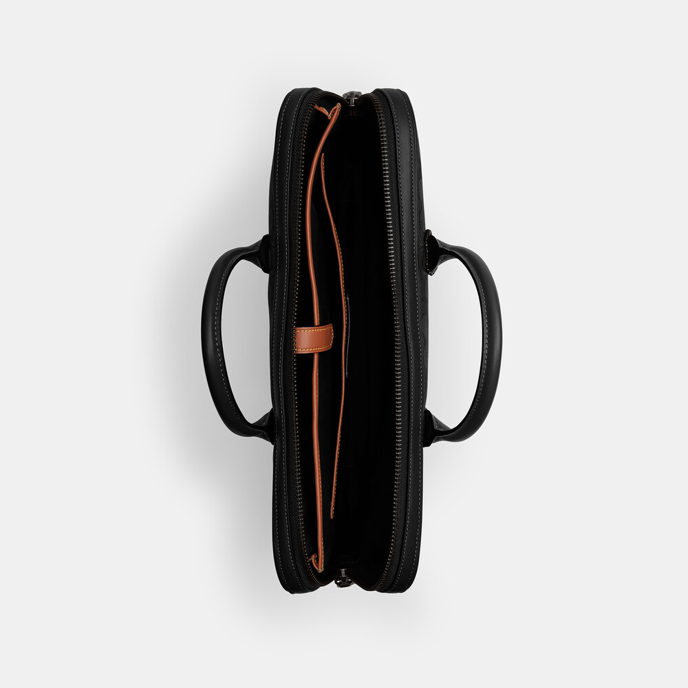 Coach Theo Work Bag In Signature Jacquard 27 - Black