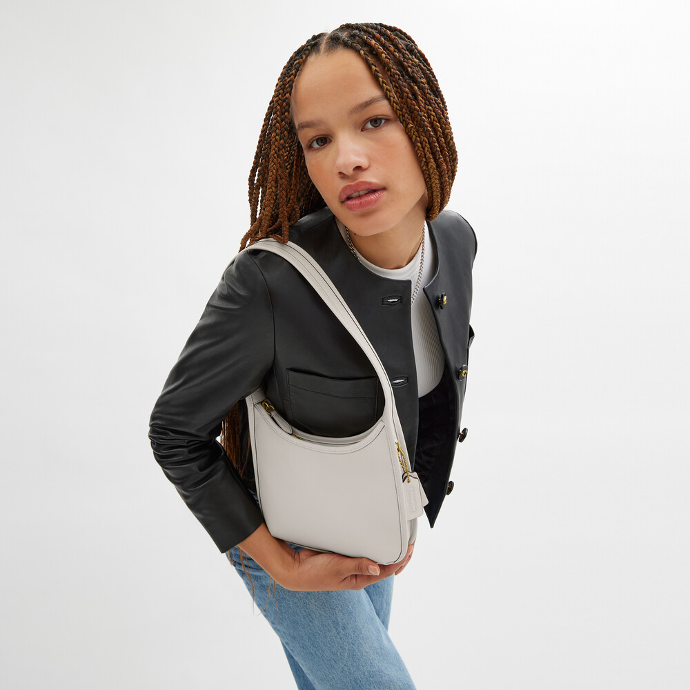 Coach Curve Zip Bag - WHITE