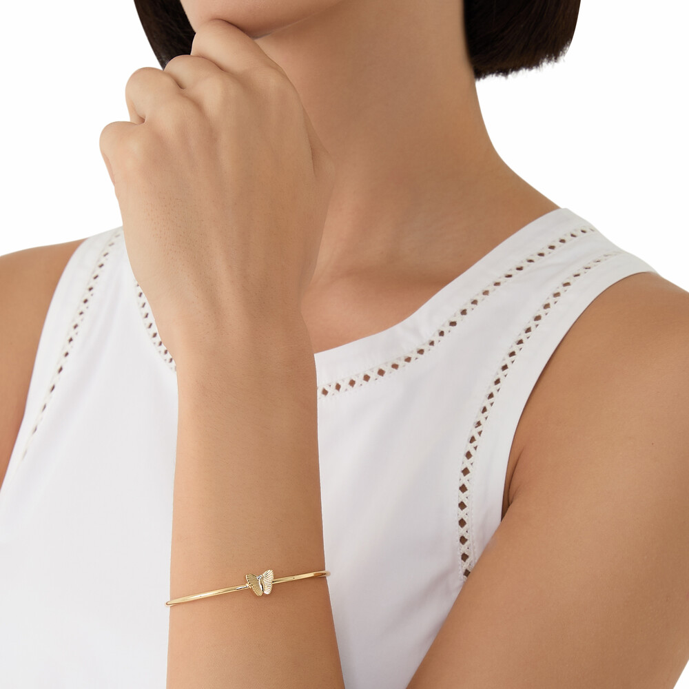 Coach Butterfly Signature Stud Earrings - Gold