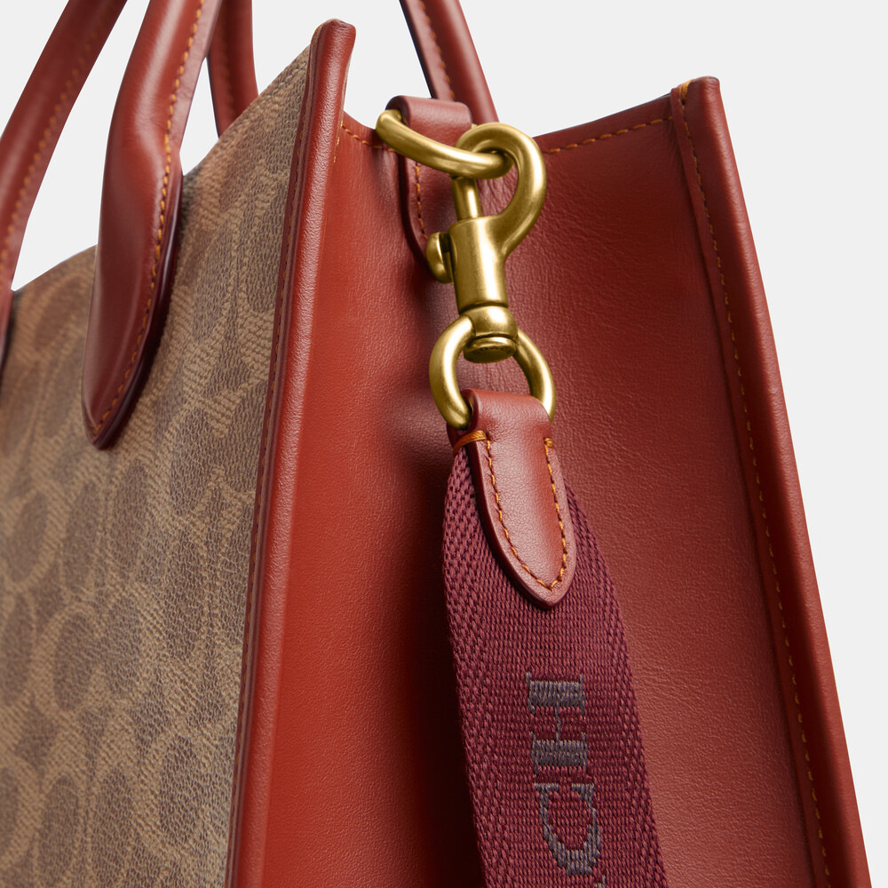 Coach Ace Tote 26 In Signature Canvas - Brown