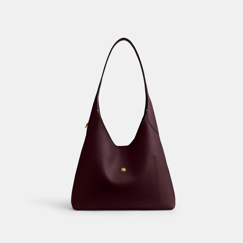 Coach Brooklyn Shoulder Bag 28 - BURGUNDY