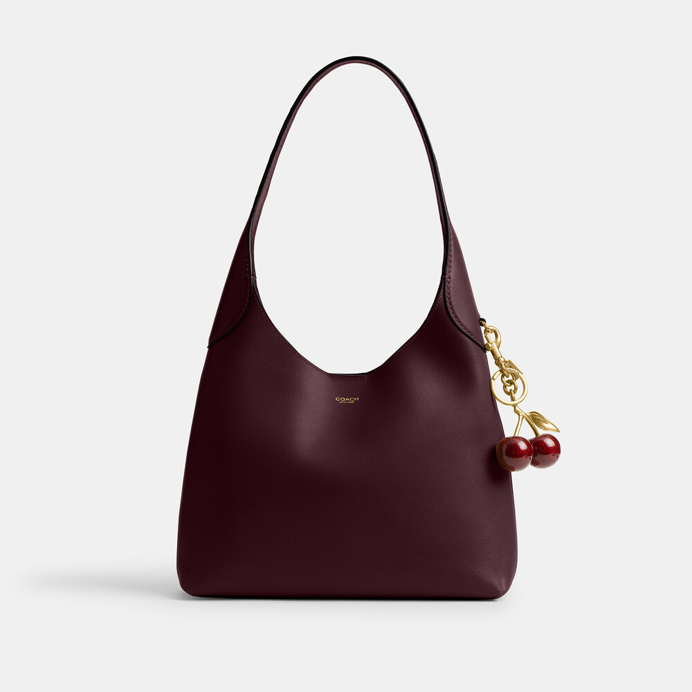 Coach Brooklyn Shoulder Bag 28 - BURGUNDY