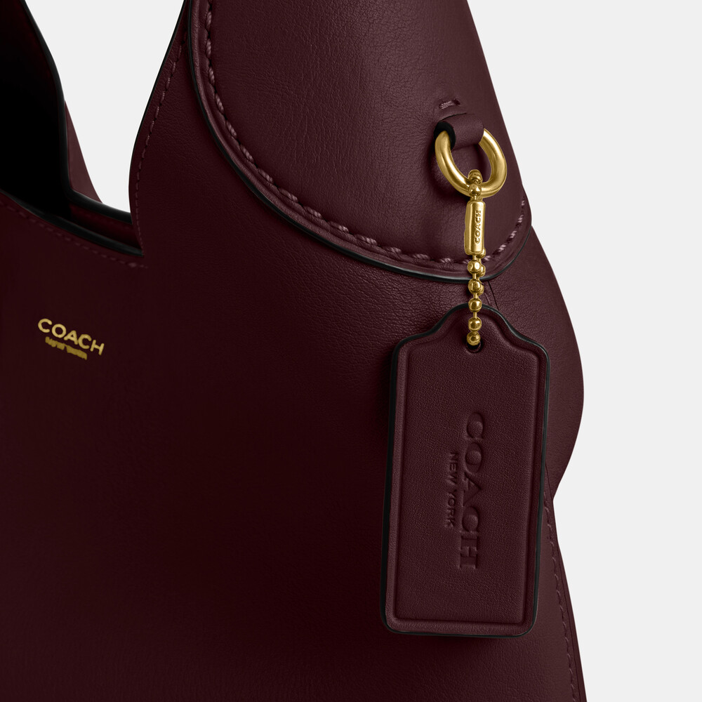 Coach Brooklyn Shoulder Bag 28 - BURGUNDY