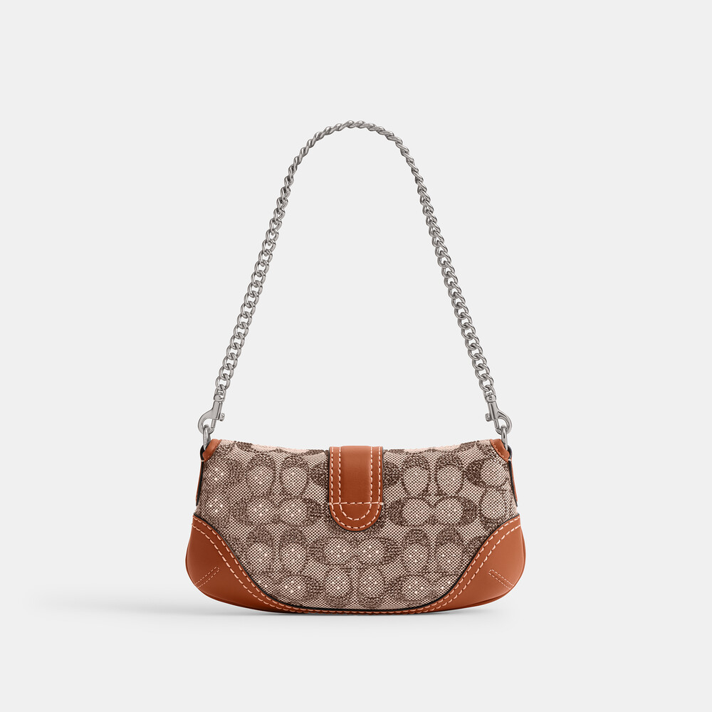 Coach Soho Bag 25 In Crystal Signature Jacquard - Brown