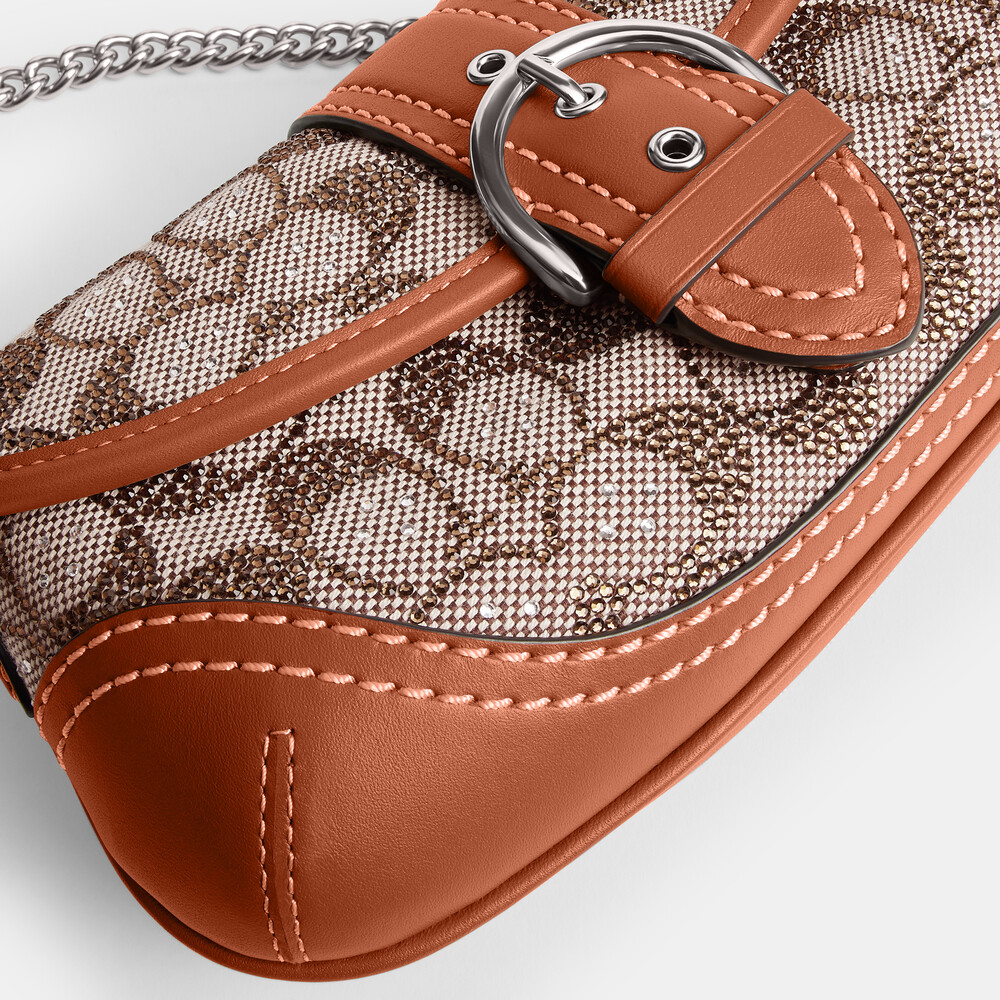 Coach Soho Bag 25 In Crystal Signature Jacquard - Brown