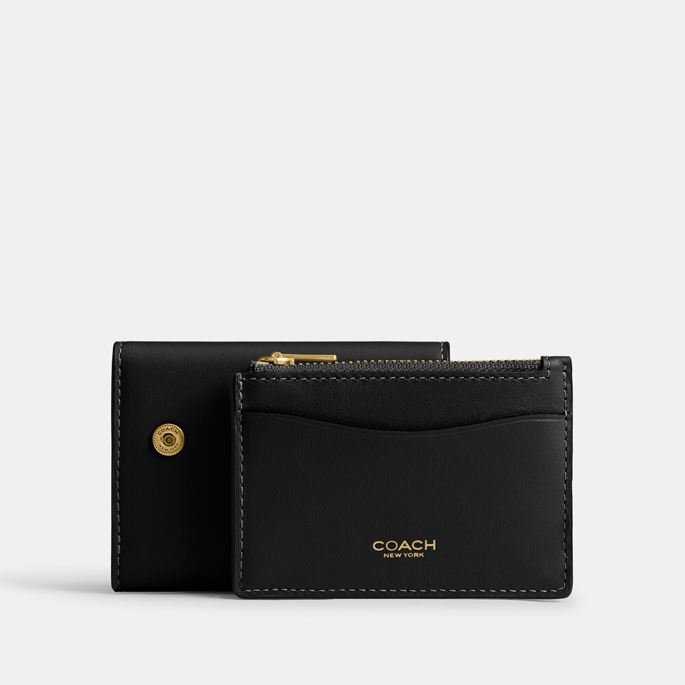 Coach Essential Card Holder Wallet - Black