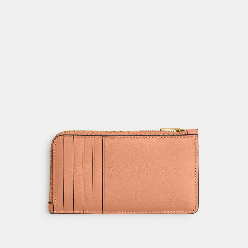 Coach New York Zip Card Case - Orange