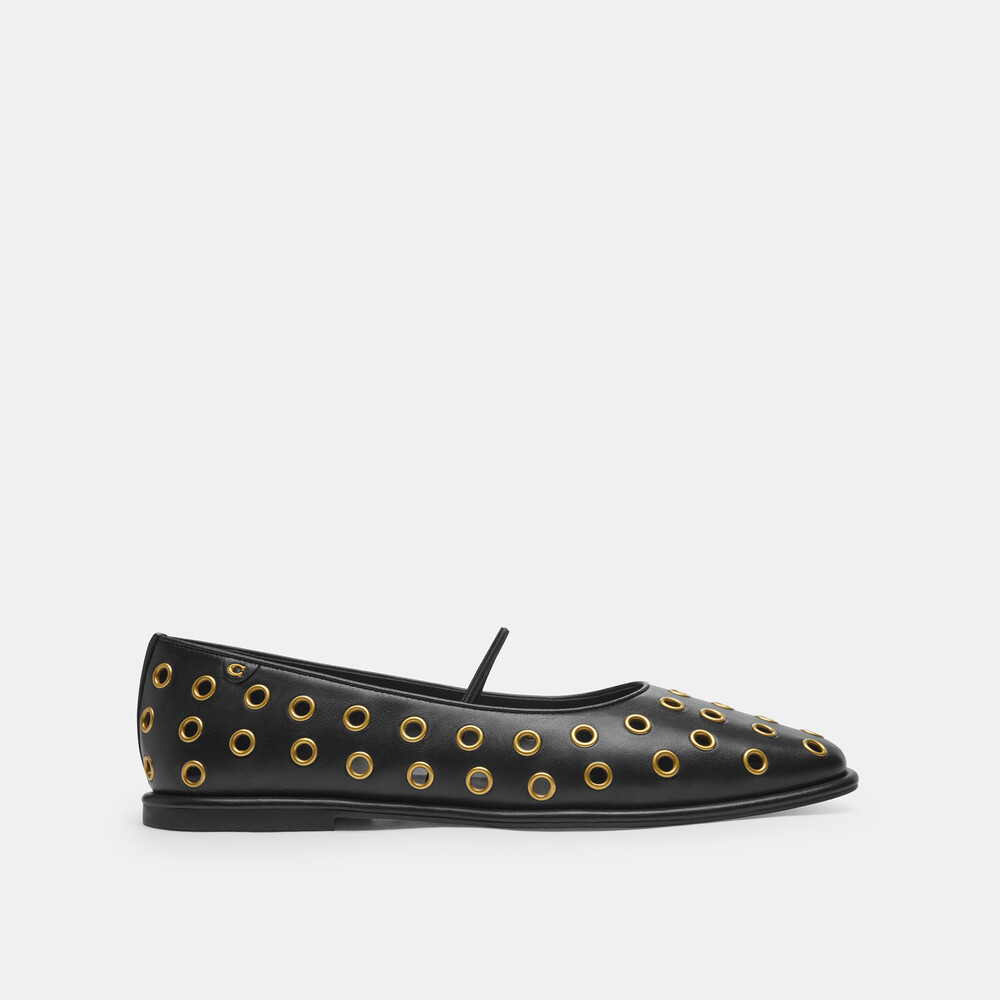 Coach Emilia Mary Jane With Grommets - Black