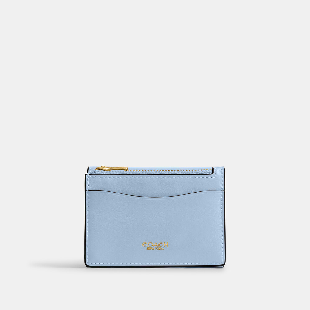 Coach Essential Card Holder Wallet - Light/Pastel Blue