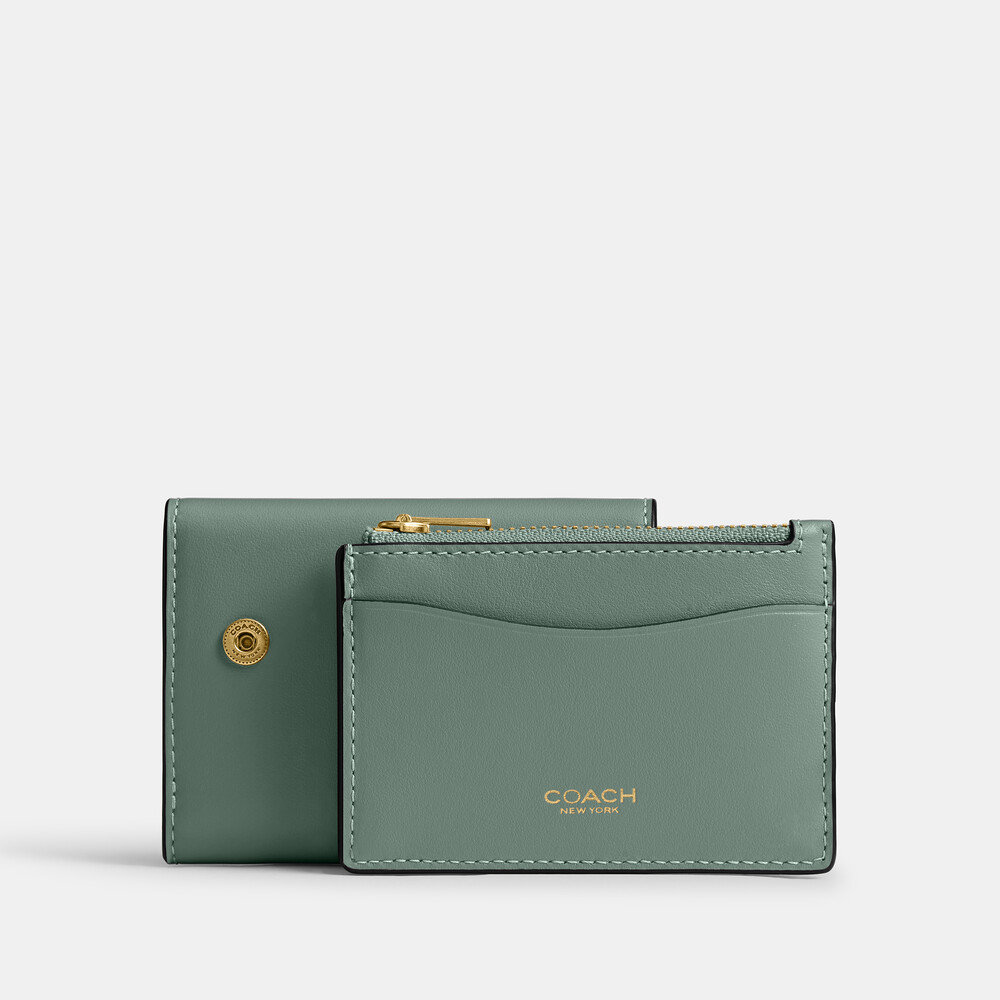 Coach Essential Card Holder Wallet - Open Blue