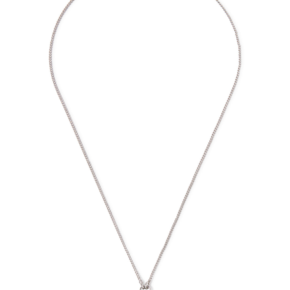Coach Tearose Bag Pendant Necklace - Silver