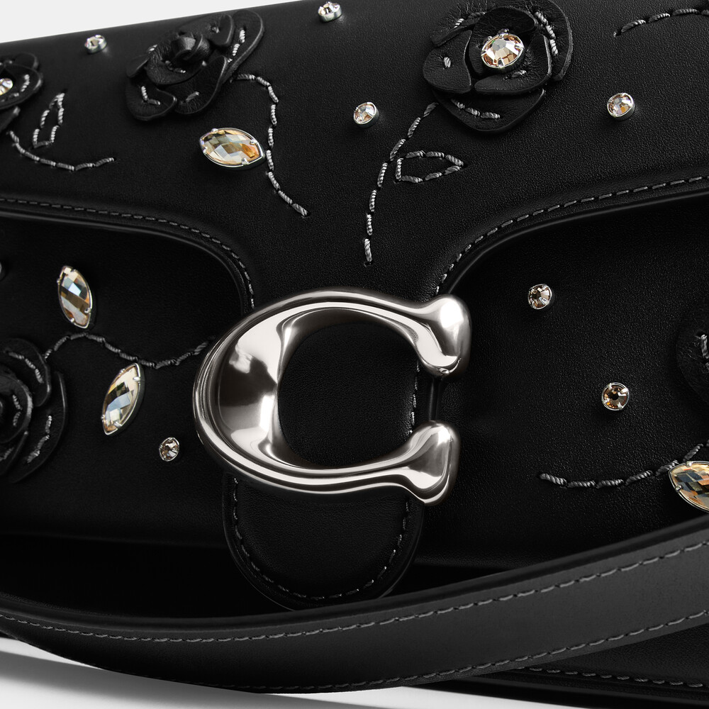 Coach Tabby Shoulder Bag 26 With Crystal Embellishment - Black