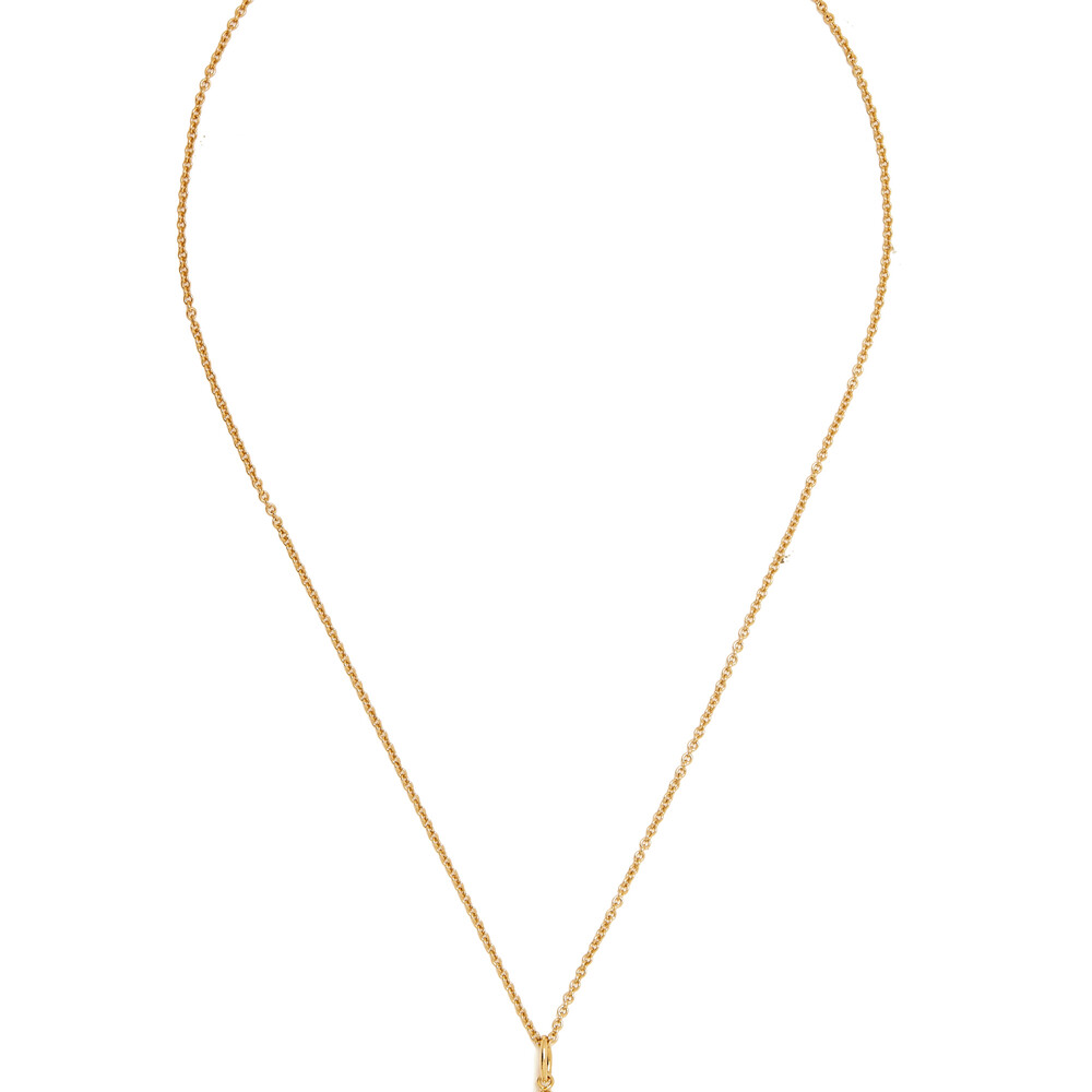 Coach Signature Coin Pearl Pendant Necklace - PEARL