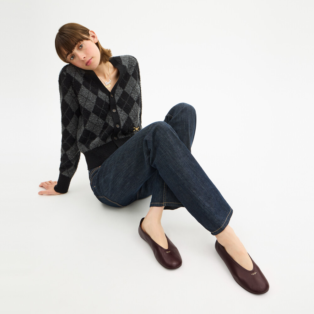 Coach Houston Ballet Flat - DARK BROWN