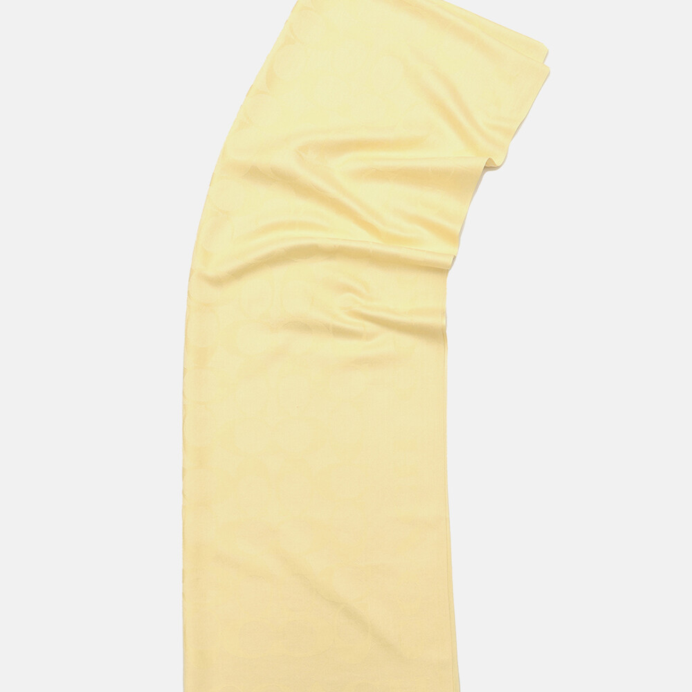 Coach Signature Stole - Light/Pastel Yellow