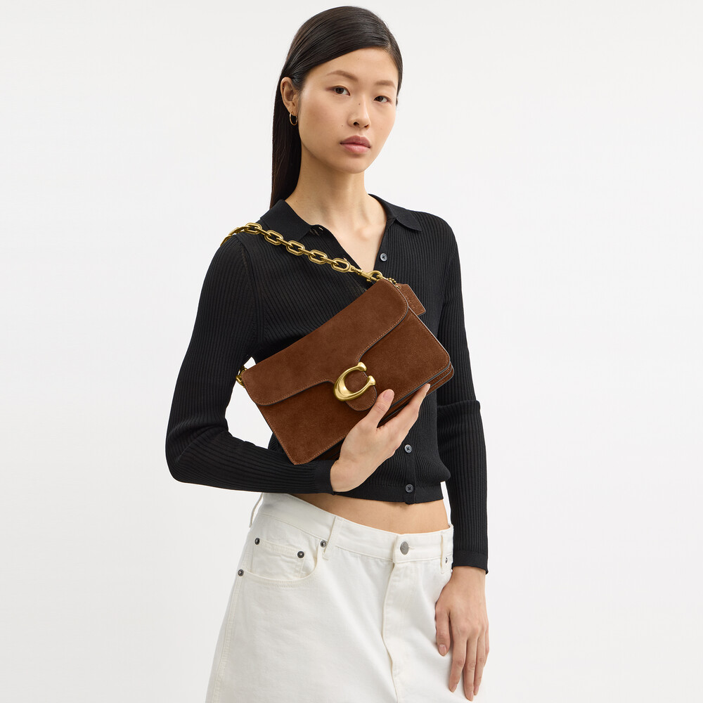 Coach Chain Tabby Shoulder Bag - Brown