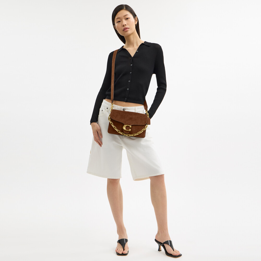 Coach Chain Tabby Shoulder Bag - Brown