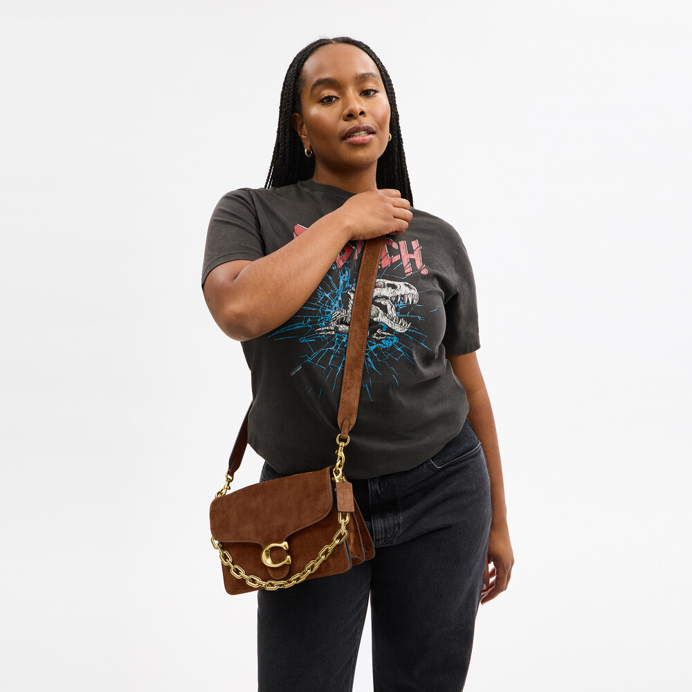 Coach Chain Tabby Shoulder Bag - Brown