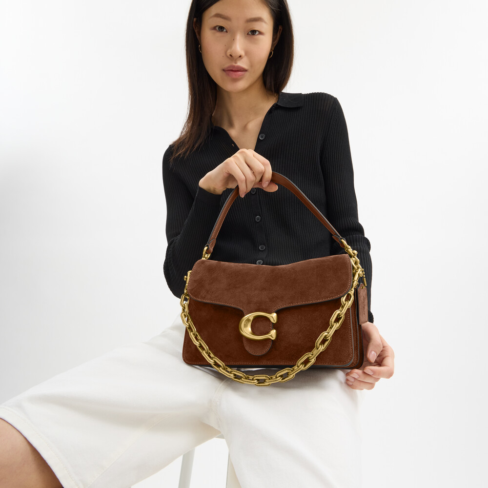 Coach Chain Tabby Shoulder Bag - Brown