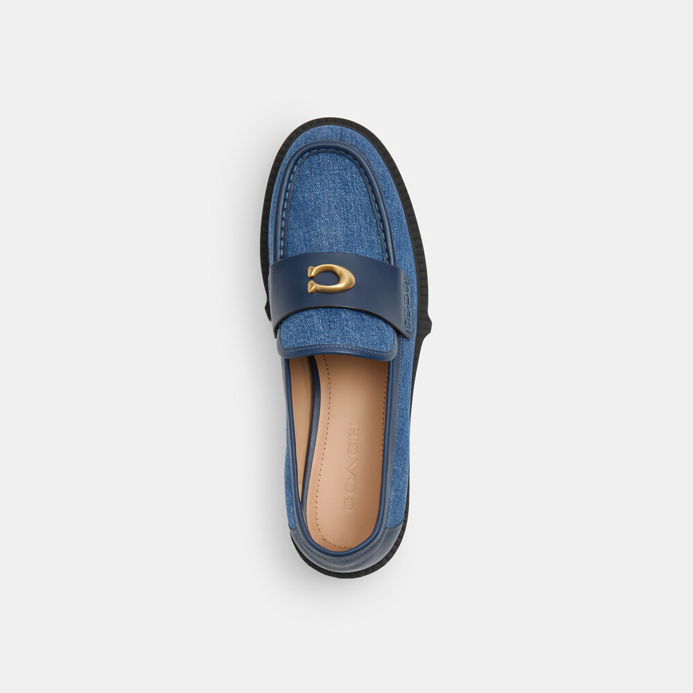 Coach Leah Loafer - Dark Blue