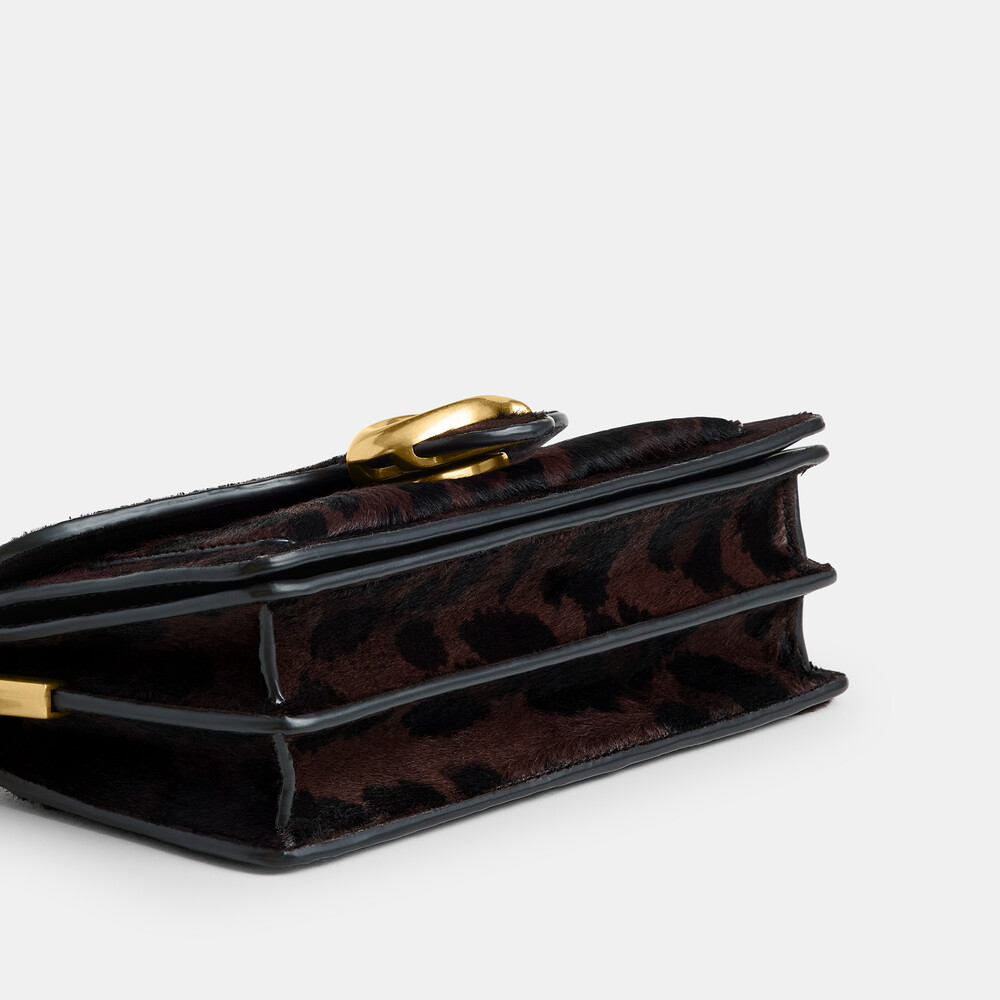 Coach Tabby Shoulder Bag 20 In Haircalf With Leopard Print - Multi Colour
