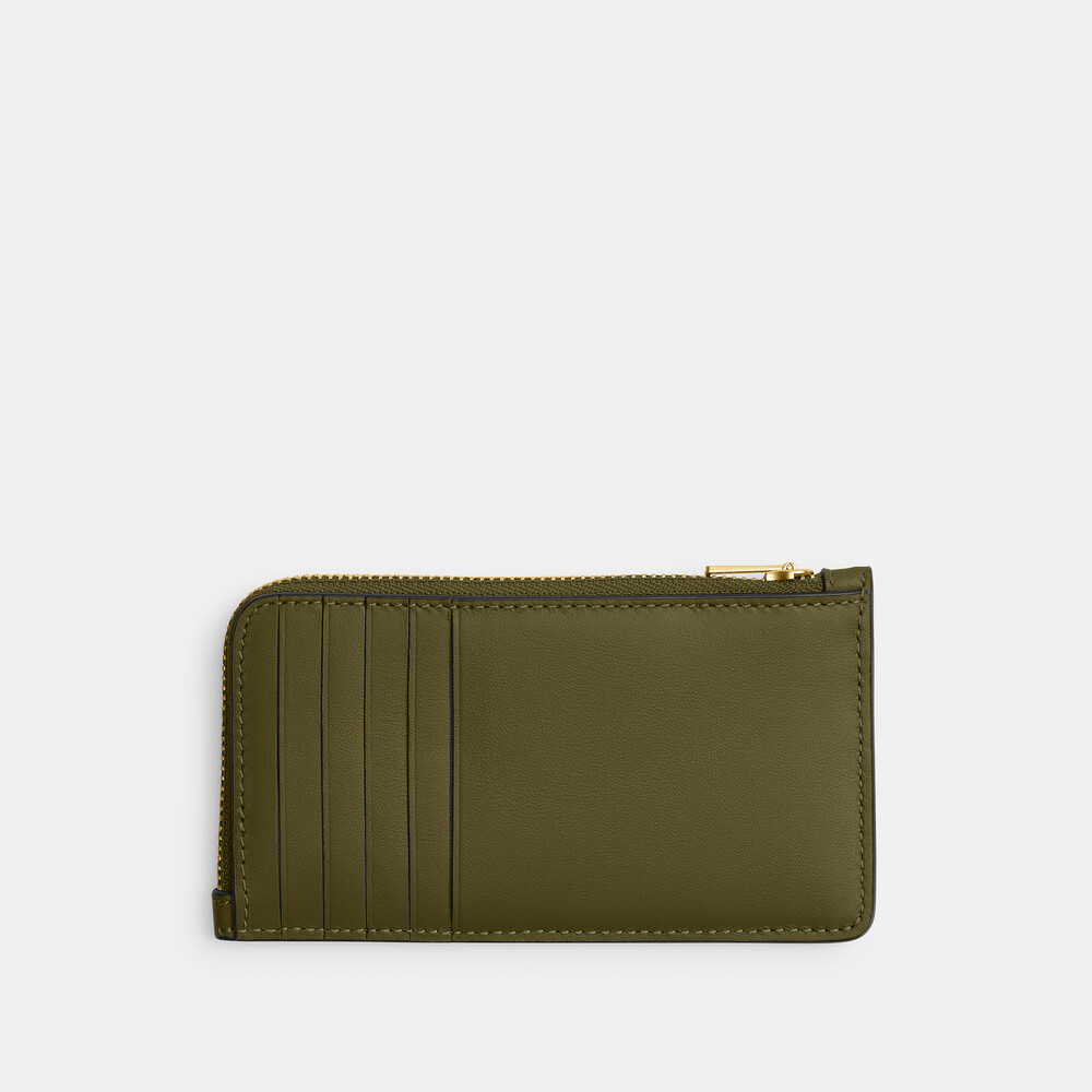Coach New York Zip Card Case - Green