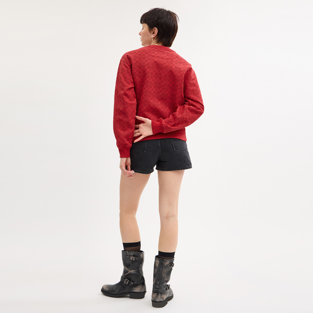 Coach Signature Pegasus Sweatshirt - Red