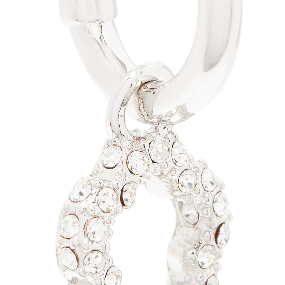 Coach Signature Pave Tea Rose Huggies - Gold