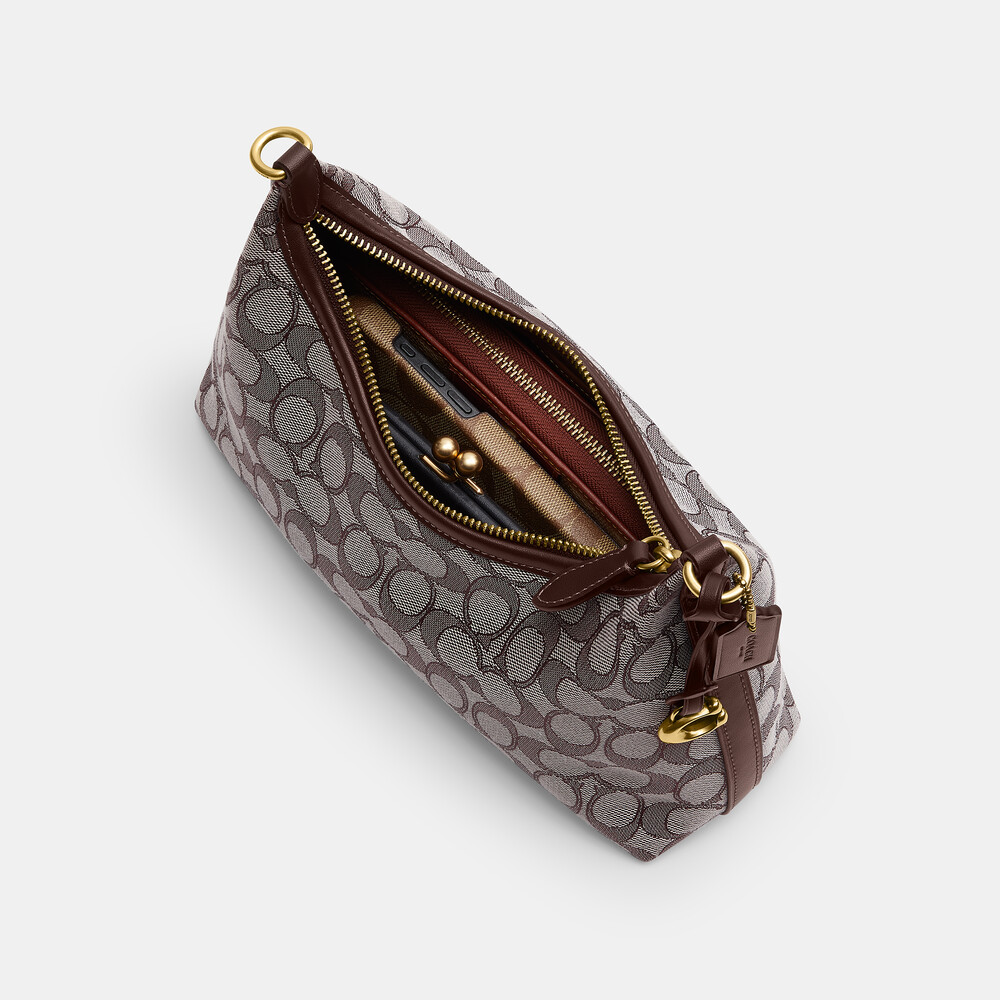 Coach Juliet Shoulder Bag 25 In Signature Jacquard - Dbrown