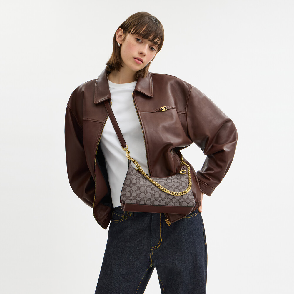 Coach Juliet Shoulder Bag 25 In Signature Jacquard - Dbrown