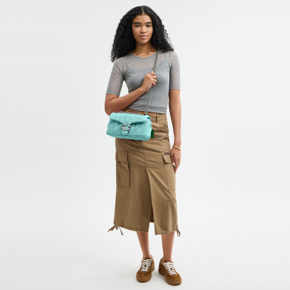 Coach Tabby Shoulder Bag 26 With Quilting - Green