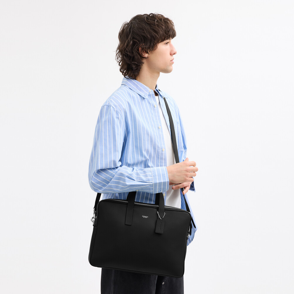 Coach Carlyle Brief Bag - Black