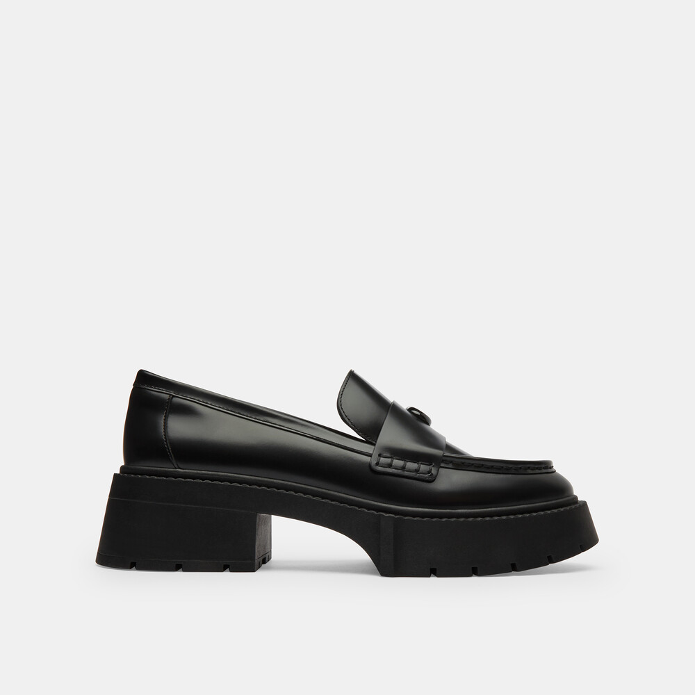 Coach Leah Platform Loafer - Black