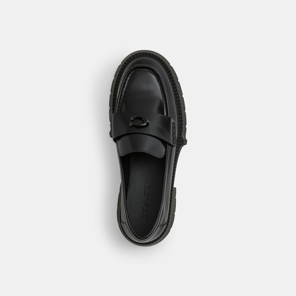 Coach Leah Platform Loafer - Black