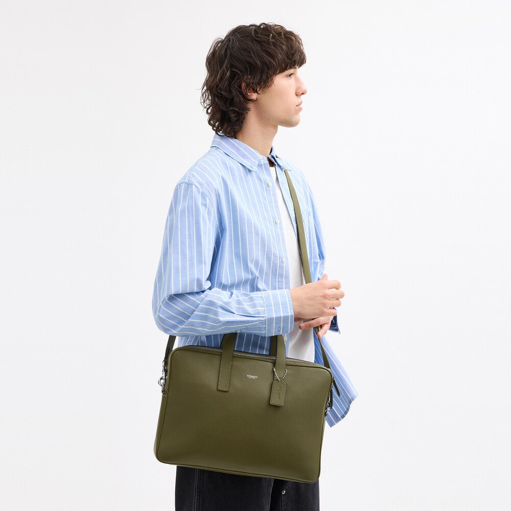 Coach Carlyle Brief Bag - Green